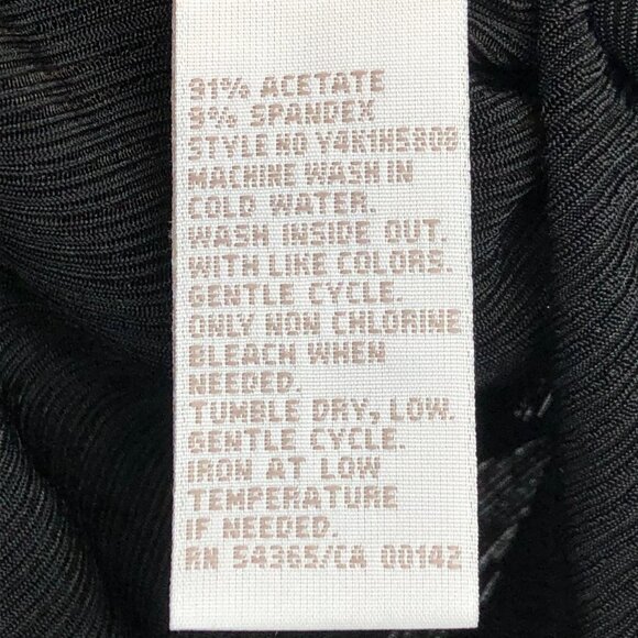 TanJay Black Textured jewelled neck Short Sleeve Shirt size S - Picture 8 of 14